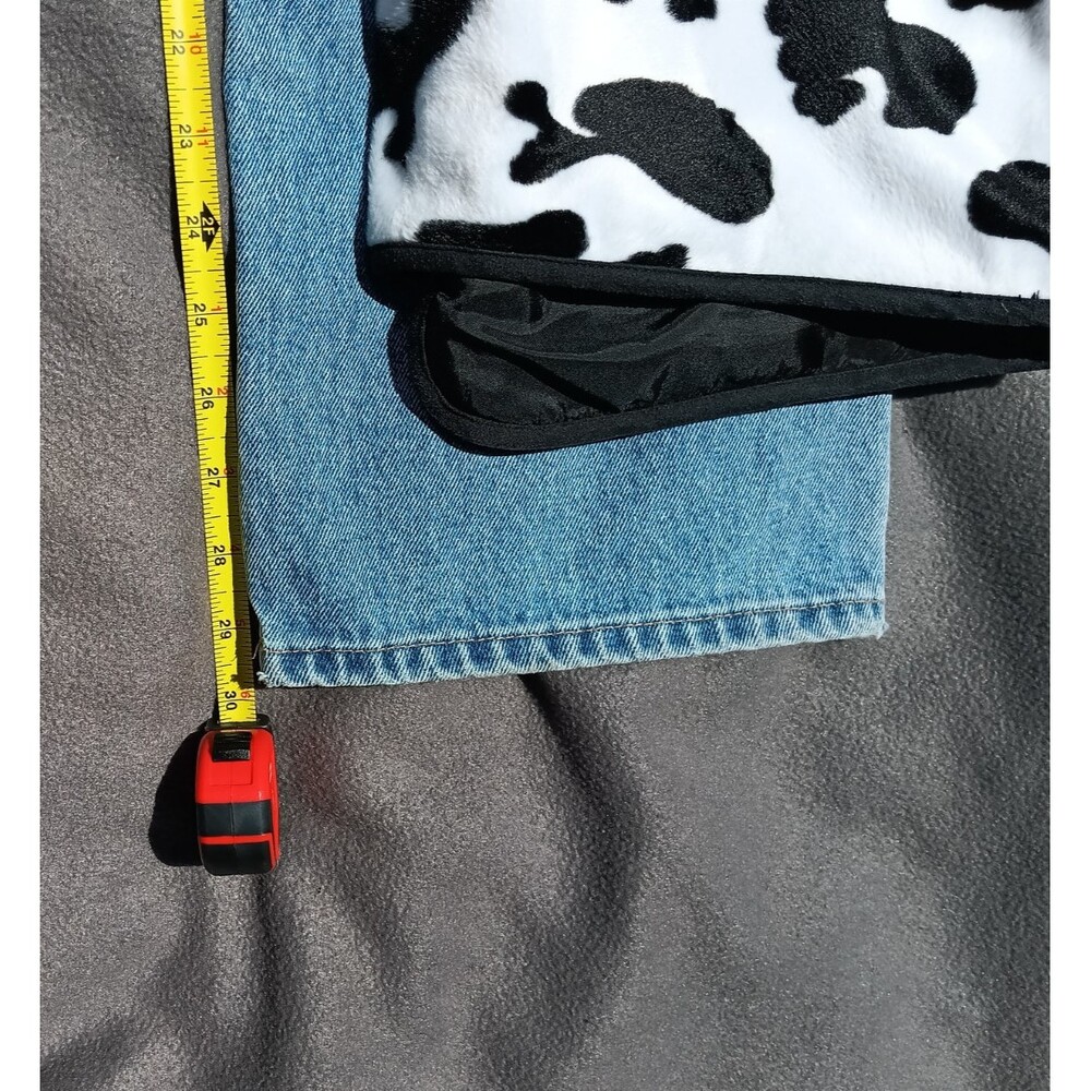 VTG Baccini Cow Print Vest & Matching Jeans Set Size 10 Western Rodeo Concert - Picture 8 of 12